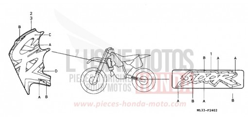 MARQUE (CR500RR) CR500RR de 1994